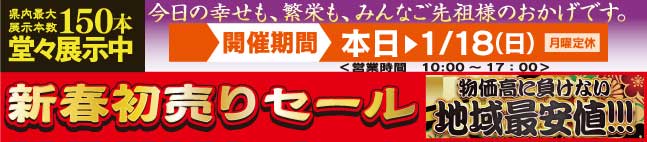 新春初売りセール